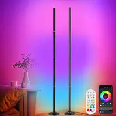 OEM RGB Stehleuchte 160cm, 2 Stück, dimmbar, mit App & Fernbedienung