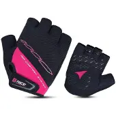 B-race Handschuhe mit Gel, Größe L, Schwarz/Fuchsia