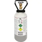 Rothenberger Sauerstoff-Stahlflasche, 5l, gefüllt