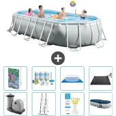 Intex Prism Frame Pool Oval - 503x274x122 cm - 7-teilig S632
