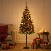 Syfax Künstlicher Weihnachtsbaum mit Kugel 150 cm 150 LEDs