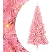 vidaXL Weihnachtsbaum Rosa 240 cm PVC