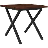 Syfax Live Edge Esstisch 90 x 90 x 75 cm Massivholz Akazie