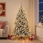 Syfax Künstlicher Weihnachtsbaum mit Kugel 240 cm 300 LEDs