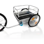 Merkloos Fahrradanhänger - Aluminium - 144 Liter - Mit Regenschutz