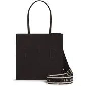 Ted Baker Schultertasche Iconica Webbing Small Icon Bag Jet - Black schwarz