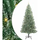 Syfax Künstlicher Weihnachtsbaum beschneit mit LED Licht 240 cm