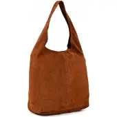 Vera Pelle Damen Echtleder Shopper Tasche Karamell A4 Format