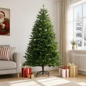 Syfax Künstlicher klappbarer Weihnachtsbaum 240 cm PVC und Metall