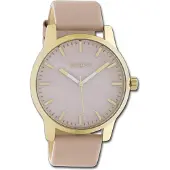 Oozoo Timepieces Damenuhr Quarzuhr Analog mit Lederarmband rosa D3UOC10727