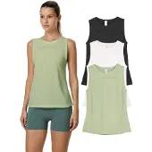 Merkloos Sport-Tanktop für Damen, 3er-Set, atmungsaktiv und bequem