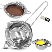 Cadro Wasserbadschüssel Schokolade Wachs schmelzen Edelstahl 250 ml