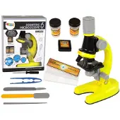 Leantoys Mikroskop-Lernset für Kinder Gelb
