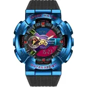 SANDA HB-41914 Herrenuhr mit analoger und digitaler Anzeige, Schwarz-Blau KP41914