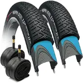 Merkloos Set aus 2 pannensicheren Fatbike-Reifen, 20 x 4.0