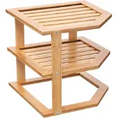 Five Corner Bamboo Badezimmerregal