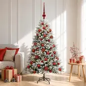Syfax Künstlicher Weihnachtsbaum mit Kugel 150 cm 150 LEDs