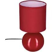 Atmosphera Lampe Keramik grau H25, hellgrau, D. 13 x H. 25 cm -