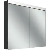 Schneider LOW plus LED Spiegelschrank, 2 Türen 45/45cm, 895x120x747mm, Beleuchtung oben
