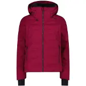 CMP wattierte Damen Skijacke mit Clima Protect und Kapuze pink 42