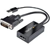 StarTech.com .com DVI auf DisplayPort Adapter - USB Power - 1920 x 1200 - DVI auf DisplayPort Konverter - Video Adapter - DVI-D auf DP, 0,254 m, DVI-D, DisplayPort, Stecker, Buchse, Gerade