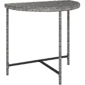 Merkloos Rechteckiger Gartentisch aus Polyrotan, 80x50 cm