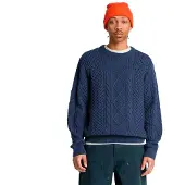 Timberland Phillips Brook Cable Cotton Blend Crew Pullover