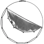 Lastolite HaloCompact Reflektor 82cm mit Rahmen Silber / Weiß