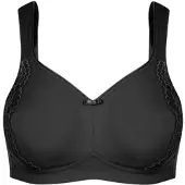 Susa Minimizer-BH "Minimizer ohne Bügel London", Damen, Gr. 105, Cup E, schwarz, Obermaterial: 76% Polyamid PA. 24% Elasthan EL., BHs Minimizer-BH
