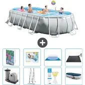 Intex Prism Frame Pool Oval - 503x274x122 cm - 7-teilig S567