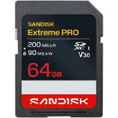 SanDisk SDXC Extreme Pro 64GB UHS-I- V30- U3- 200/90MB/s- 4K UHD