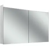 Schneider LOW basic 15 LED-Lichtspiegelschrank, 2 Türen 60/60cm, 1195x147x747mm, 171.520.02.02, Ausführung: EU-Norm/Korpus weiss/4000K
