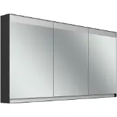 Schneider FILO HCL Spiegelschrank, Unterputz, Lichtband oben, 1495x147x759mm, 3 Türen, 2 Steckdosen