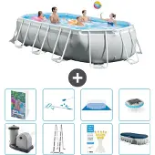 Intex Prism Frame Pool Oval - 503x274x122 cm - 7-teilig S595