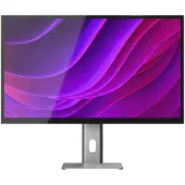 Alogic Aspekt 32" 4K UHD Docking-Monitor mit Raise-Ständer – Spacegrau Matt
