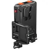 SmallRig 5881 Intelligente Energiemanagement-V-Mount-Akkuadapterplatte (mit 15-mm-Doppelstangenklemme)