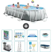 Intex Prism Frame Pool Oval - 503x274x122 cm - 7-teilig S576