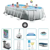 Intex Prism Frame Pool Oval - 503x274x122 cm - 7-teilig S552