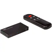 Lindy 38337, HDMI, Mikro-USB, Metall, Schwarz, 60 Hz, 48 Gbit/s