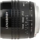 Lensbaby Velvet 56 Schwarz für Sony E-Mount