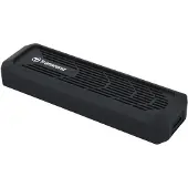 Transcend TS-CM10G, SSD-Gehäuse, M.2, PCI Express, SATA, 10 Gbit/s, USB Anschluss, Schwarz