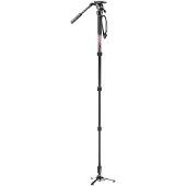 Manfrotto Element MII Video-Einbeinstativ-Kit aus Aluminium mit Fluidkopf