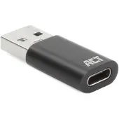 ACT USB-A-Stecker auf USB-C-Buchse-Adapter, USB A, USB C, Schwarz