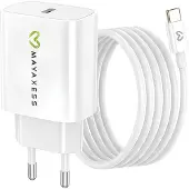 Avizar Mayaxess, 20W Netzteil für Fairphone 6 + USB-C Kabel 1m, Weiß