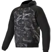 Alpinestars Chrome Camo Sport Motorrad Zip Hoodie, schwarz/camouflage, XL