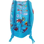 Safta Spidey Doppelmäppchen für Kinder, ideal für Kinder im Schulalter, bequem und vielseitig, Qualität und Widerstandsfähigkeit, 21 x 6 x 8 cm
