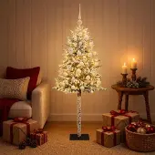 Syfax Künstlicher Weihnachtsbaum mit Kugel 150 cm 150 LEDs