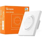 Sonoff Fusion, Zigbee Intelligenter Rolladenschalter, Orb-ZBRBS(MINI-ZBRBS-E), Prozentsteuerung, Zigbee Repeater, Alexa/Home Assistant Unterstützung, Neutralleiter erforderlich
