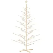 Syfax Holz Weihnachtsbaum KOTKA 240 cm Massives Kiefernholz Braun