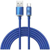 Baseus Crystal Shine Kabel USB auf USB-C, 100W, 2m (blau)